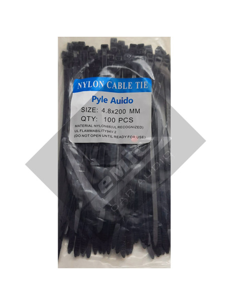 Pyle Kablo Bağı - Naylon Cırt – Plastik Kelepçe 4.8X200MM
